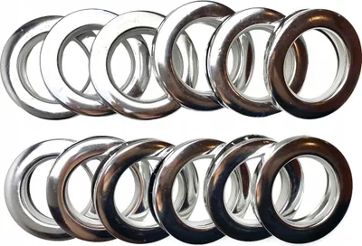 Produktbild von Tülle für Vorhänge, Silber, Innendurchmesser 4 cm, Tülle für Gardinen und Gardinen, 20 Stück Vorhangösen