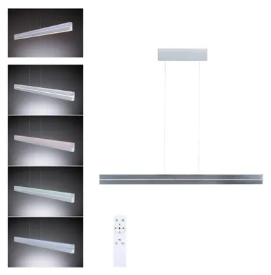 Produktbild von Paulmann LED Pendelleuchte Raiko mit RGBW und Tunable White Silber