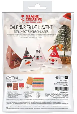 Produktbild von Graine Creative GC Adventskalender-Set Weihnachtsfiguren