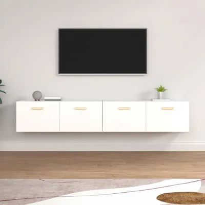 Obrázek produktu pro vidaXL Nástěnné skříňky 2 ks. Bílé 100x36,5x35 cm výrobek ze dřeva