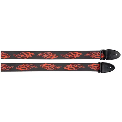 Zdjęcie produktu dla Stagg STE FLAME Flame Tekstylne gitarowe pasy