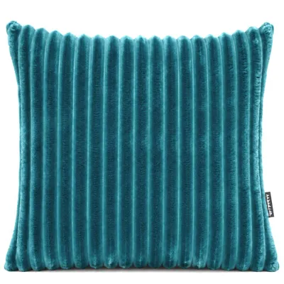 Zdjęcie produktu dla Geronimo | Poduszka dekoracyjna – turkusowa – 45 × 45 cm – miękka – wykonana z pluszowego materiału – można prać w pralce – zdejmowane poszewka – SOFTLY