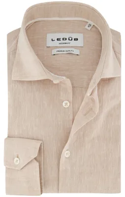 Produktbild von Overhemd Ledub Modern Fit beige gemêleerd