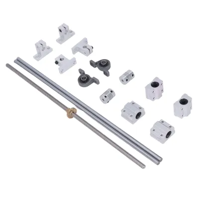 Produktbild von T8 Leitspindel-Kit 350mm Horizontale optische Achsen 8mm Doppelschienen-Wellenstützlager