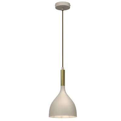 Zdjęcie produktu dla Lampa wisząca Noak beżowo-złoty połysk 1xE27x15W metal wym:110x17x17cm IP20 Luminex