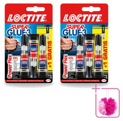 Produktbild von 2 x Loctite Power Flex Sekundenkleber - 3 x 3 g - Sparpackung - 2 Stücke