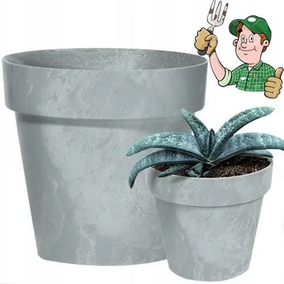 Obrázok produktu pre Kvetináč CUBE BETON EFFECT 14 cm - farba: sivá