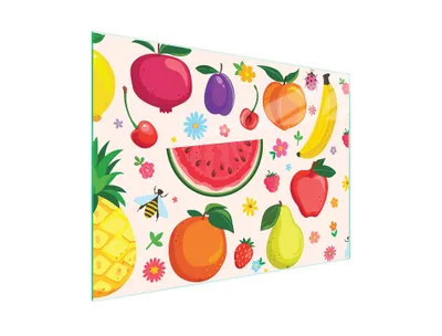 Obrázok produktu pre Sklenená doska na krájanie ovocia 40x30