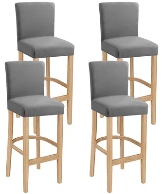 Produktbild von Dehnbare Barstuhlbezüge Set von 4 für Drehstühle