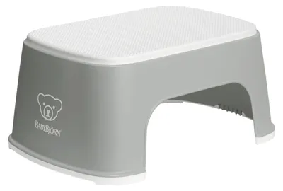 Produktbild von BabyBjörn Tritthocker Grau / Weiß