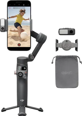 Produktbild von DJI Osmo Mobile 7P Gimbal-Stabilisator für iPhone, Android, Natives Tracking, Beleuchtung, 3-Achsen-Smartphone-Gimbal, schneller Start, EIN-klick-Bearbeitung, integrierter Verlängerungsstab & Stativ