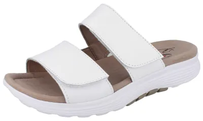 Produktbild von GABOR Rollingsoft Damen Pantolette weiß Glattleder - Größe: UK 6,5