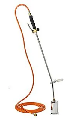 Image de Desherbeur Thermique Professionnel Pour Raccordement à Une Bouteille De Gaz Externe Butane Et Propane. Température Maximale 1000