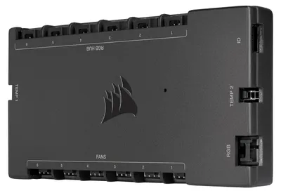 Obrázok produktu pre Corsair iCUE Commander Core XT, 6 kanály/kanálov, Čierna, 4-kolíkový konektor, 126 g