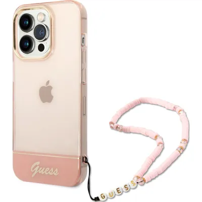 Immagine prodotto di Guess Guhcp14Xhgcohp Iphone 14 Pro Max6,7 Różowy/Pink Hardcase Translucent Pearl Strap