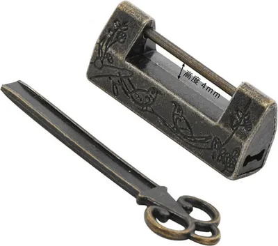 Produktbild von INF Vintage Vorhängeschloss / Schloss aus Zinklegierung M