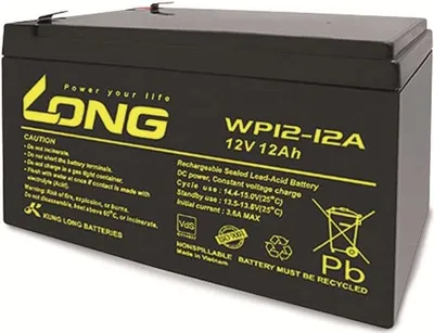 Zdjęcie produktu dla Akumulator ołowiowy KUNG LONG WP12-12A, 12 V-/12 Ah