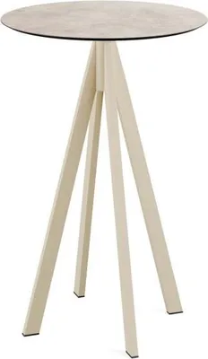 Produktbild von Infinity Stehtisch Sand gestell + Moonstone HPL Ø70 cm