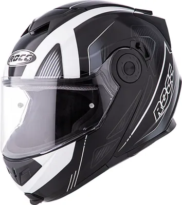 Image de ROCC 881 casque moto noir et blanc L