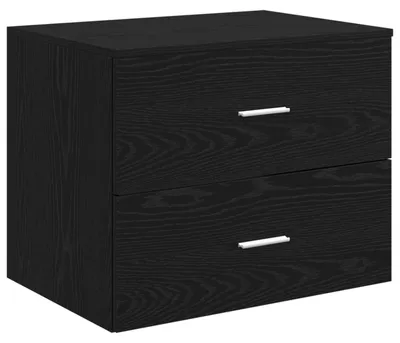 Immagine prodotto di vidaXL Mensola da bagno da parete in rovere nero 62,5 x 44,5 x 50 cm