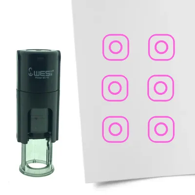 Obrázok produktu pre CombiCraft Stamp nápis Instagram 10mm okrúhly - ružový atrament