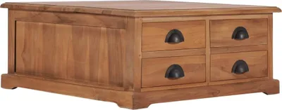 Produktbild von Couchtisch 68 x 68 x 30 cm Teak Massivholz