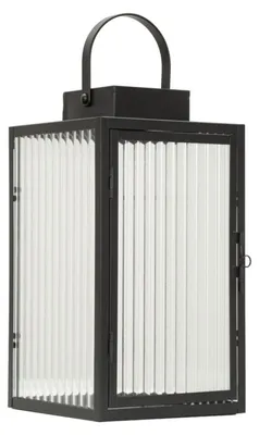 Immagine prodotto di Lanterna in metallo nero cm 15,5x15,5x28,5