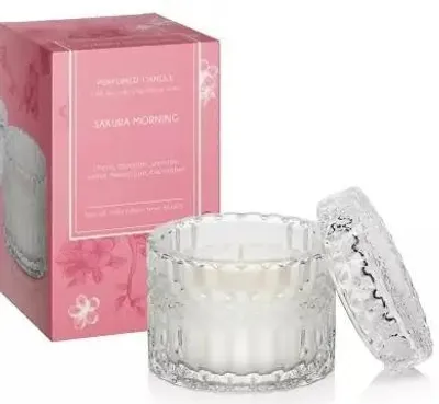 Productafbeelding van Nohel Garden Kaars in glas, LUXURY BOUQUET SAKURA, geurkaars, 150g
