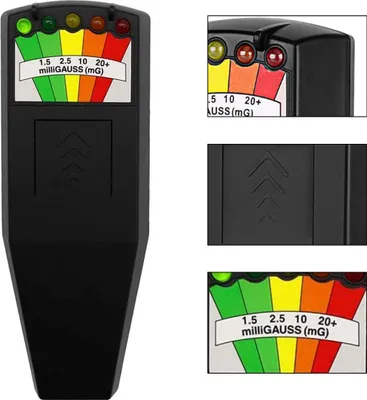 Obrázek produktu pro Nadpřirozený ruční detektor EMP s 5 LED diodami, elektromagnetický radiometr pro lov duchů, měření magnetického pole, vnitřní a venkovní inspekce, přenosný