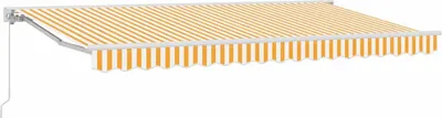 Obrázok produktu pre Rám na markízu vidaXL, žltý a biely, 350 x 200 cm