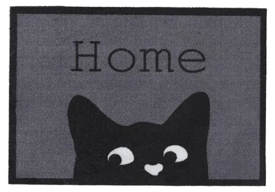 Produktbild von MD Entree Impression | Fußmatte - Schmutzfangmatte - Eingangsmatte,Größe:40x60 cm;Motiv:home cat