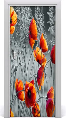 Produktbild von Tulup Türaufkleber 85x205 cm Dekorative Aufkleber Selbstklebend Wasserdichte Tapete Abnehmbar Schlafzimmer Wohnzimmer Wohnkultur - Maki Wand POLNA