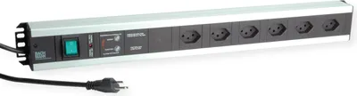 Productafbeelding van BACHMANN Handwerkerleiste 6xT13 CH, GVS, inclusief thermische beveiliging 10A, schakelaar