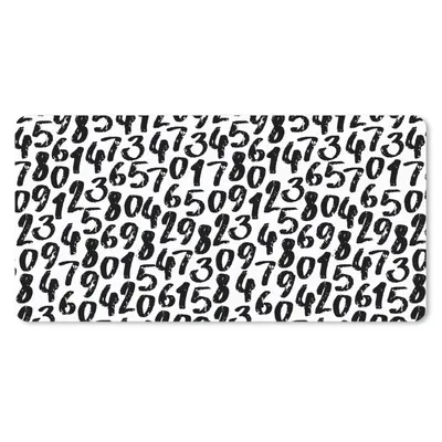 Produktbild von MuchoWow® Mauspad Mousepad Zahlen - Vintage - Muster 60x30 cm - Mousepads - Maus Mat - Pad - Mausunterlage - Nachhaltig