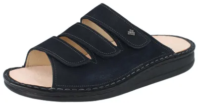 Produktbild von FINN COMFORT Korfu Damen Herren Pantolette dunkelblau nautic Nubukleder - Größe: 44
