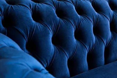 Produktbild von Sofas 2 Sitzer Couch Polster Sofa Stoff Chesterfield Couchen Garnitur Blau Neu