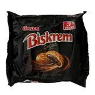 Ülker Biskrem Cocoa – 300 g (3 x 100 g) – Knusprige Kekse mit Kakaofüllung