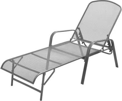 Image de Chaise longue acier anthracite