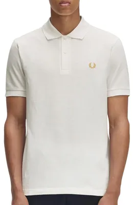 Produktbild von Fred Perry Polo Weiß Kurzarm Piqué