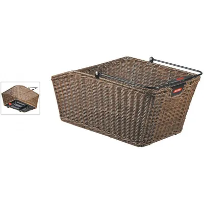 Zdjęcie produktu dla Koszyk na bagażnik KLICKfix Structura GT brązowy Racktime 0315RBRF