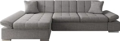 Produktbild von MIRJAN24 Ecksofa Malwi mit Regulierbare Armlehnen Eckcouch mit Schlaffunktion und Bettkasten, L-Form Sofa vom Hersteller (Lawa 05, Ecksofa: Links)