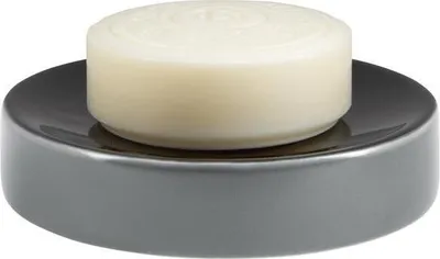 Produktbild von Spirella Seifenschale dekorative Badausstattung Seifenablage "Jaro" Maße: 11,3 x 2,4 cm – Grau/Schwarz