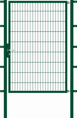 Produktbild von Alberts Einzeltor Flexo mit Zubehör, zum Einbetonieren, grün, Breite 125 cm, Höhe 180 cm
