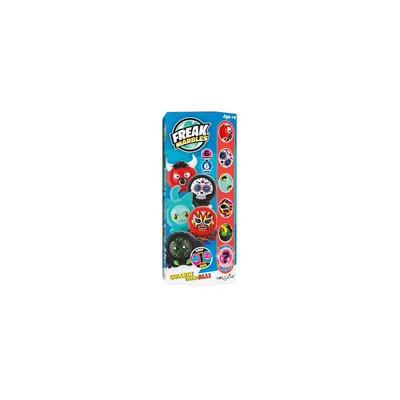 Imagen del producto de Freak Marbles, set de 6 canicas y fundas, color rojo