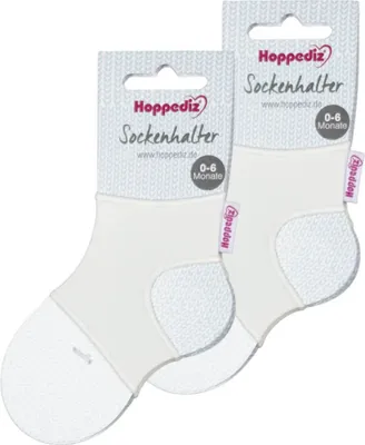 Produktbild von HOPPEDIZ Babysocken Sockenhalter 2-er Set creme