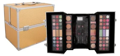 Imagen del producto de Maleta "Beauty Train" de la serie 2K Super Model, edición en dorado