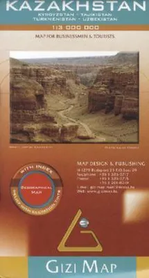 Image de Carte géographique du Kazakhstan au 1/3 000 000