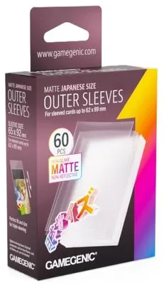 Obrázek produktu pro Obaly na karty Gamegenic – matné, japonská velikost, 60 kusů