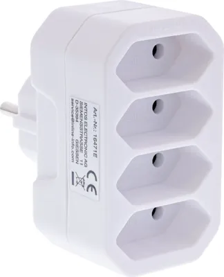 Produktbild von InLine 16471E, Weiß, 43 mm, 79 mm, 78 mm, 55 g, 43 x 79 x 78 mm