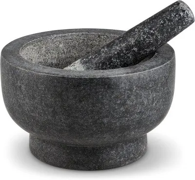 Produktbild von Famanu Mörser und Stößel Set – Ø 20 cm, ideal zum Mahlen von Kräutern
